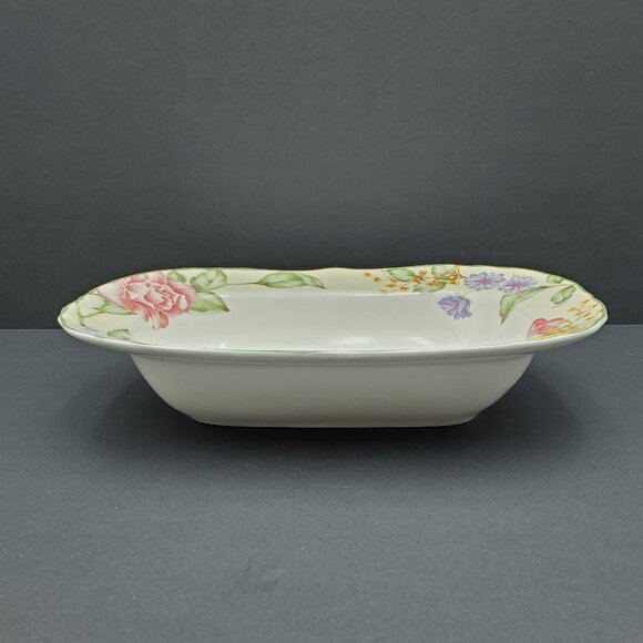 Westbury Court Christina Vegetable Bowl Jessica McClintock Floral Serving Bowl - Picture 7 of 9
